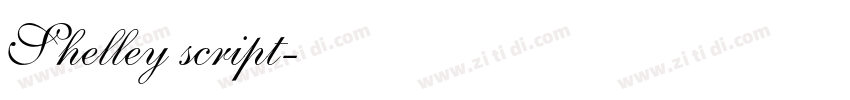Shelley script字体转换